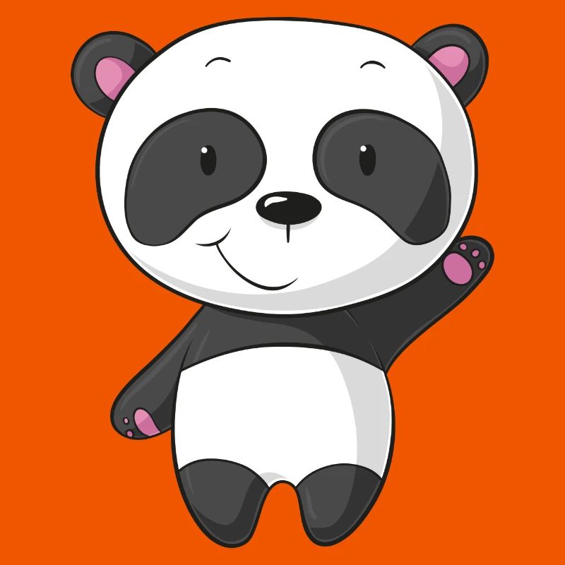 Winkender Comic Panda
