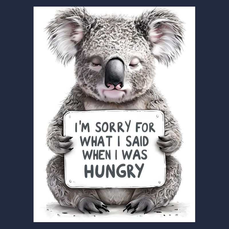 Koala Australien Spruch Geschenkidee