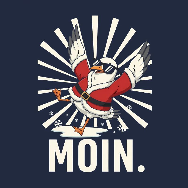 Weihnachtsmann-Möwe Santa-Kleidung Maritime