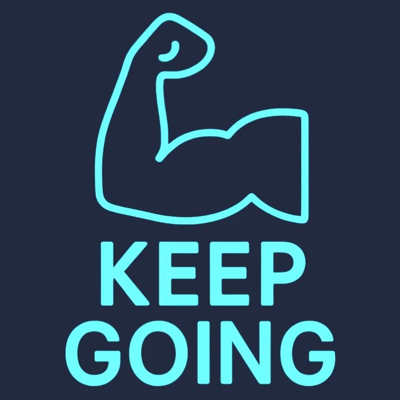 Durchhaltearm Keep Going