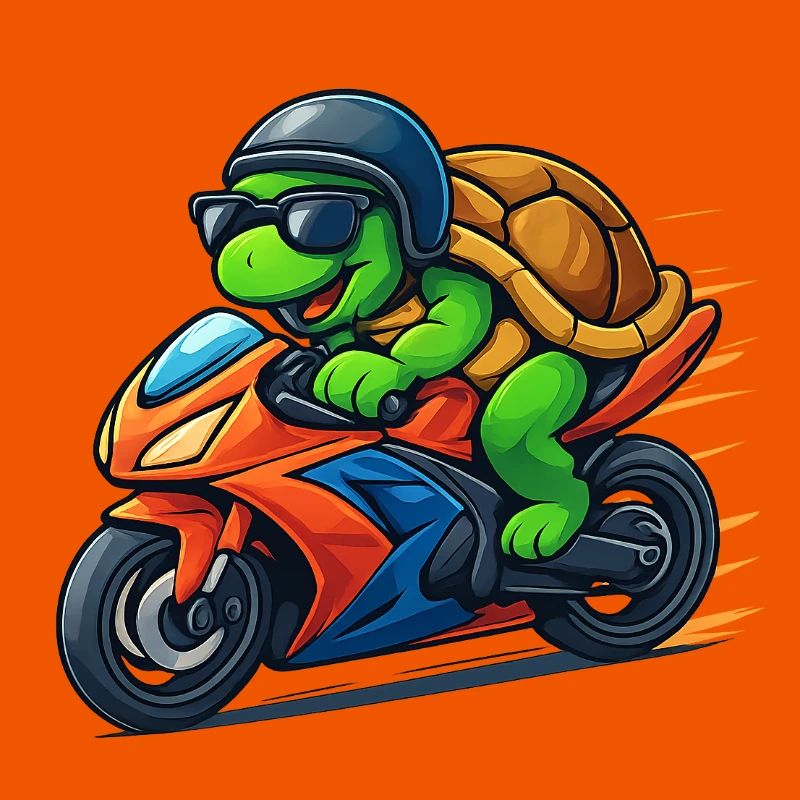 turtle biker