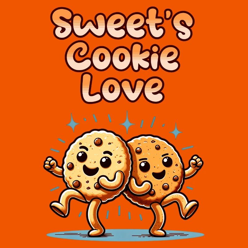 Biscuits mignons Biscuits sucrés Amour danser
