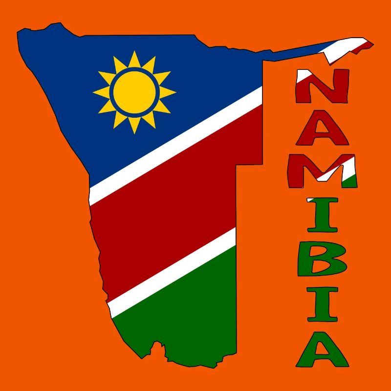 Namibia Map Flag