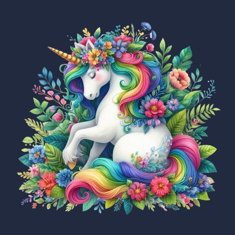 Rainbow Mane Unicorn Bloom