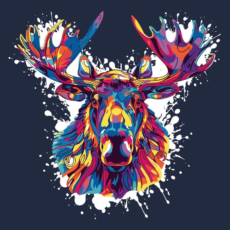 Deer Deer Paint Blobs