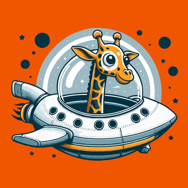 Aventure spatiale de girafe