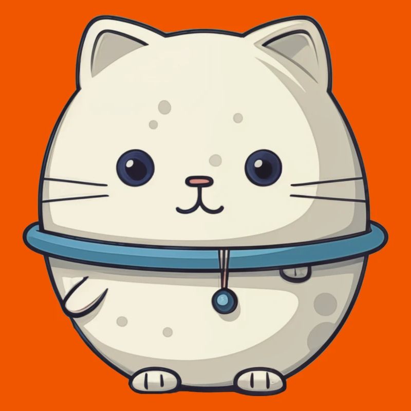 Illustration de chat de l’espace