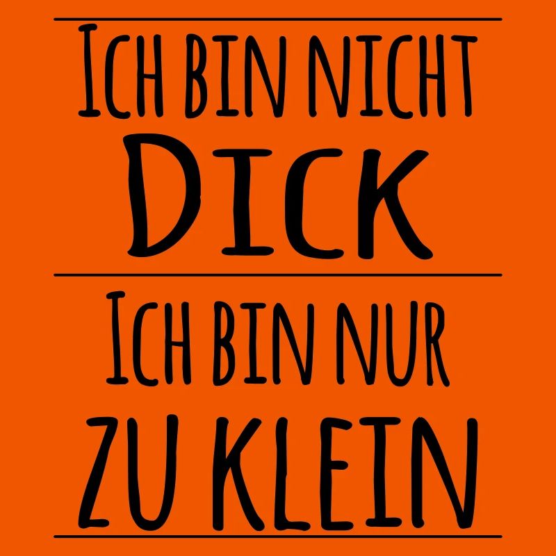 zu klein nicht dick