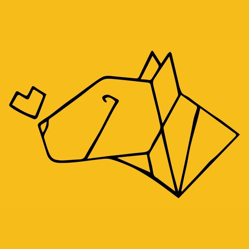 Bullterrier mit Herz
