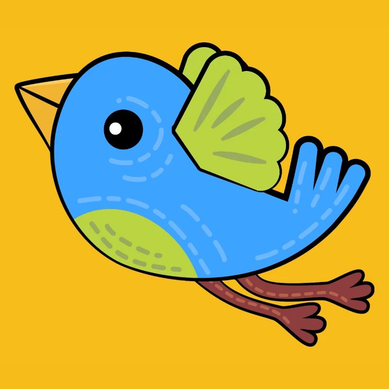 Kleiner Blauer Vogel