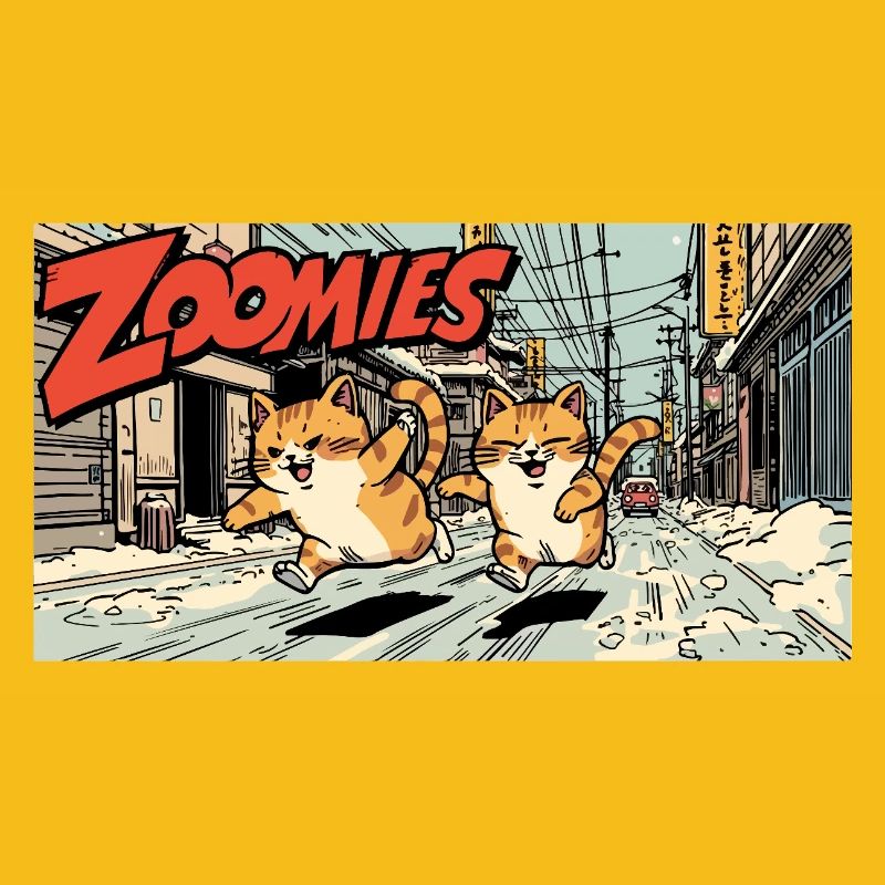 Course de chat anime