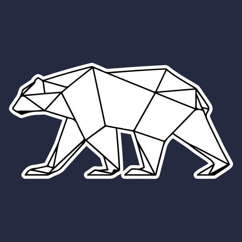 Polar Bär Polygon Eisbär Symbol