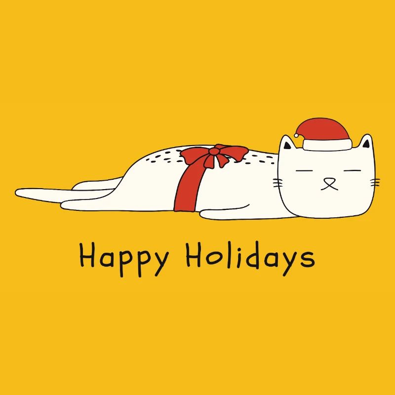 Drôle de chat Noël