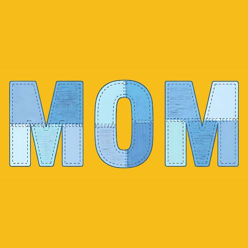 MOM Patchwork Denim Stil