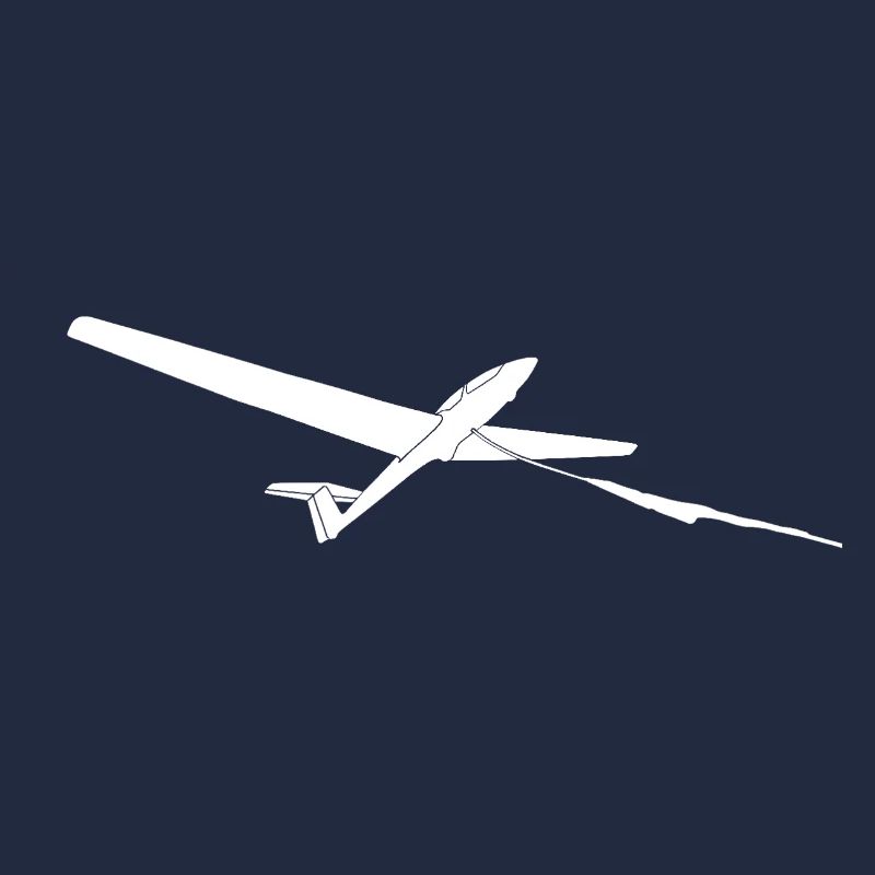 Glider Winch Launch Gliding Pilot Logo