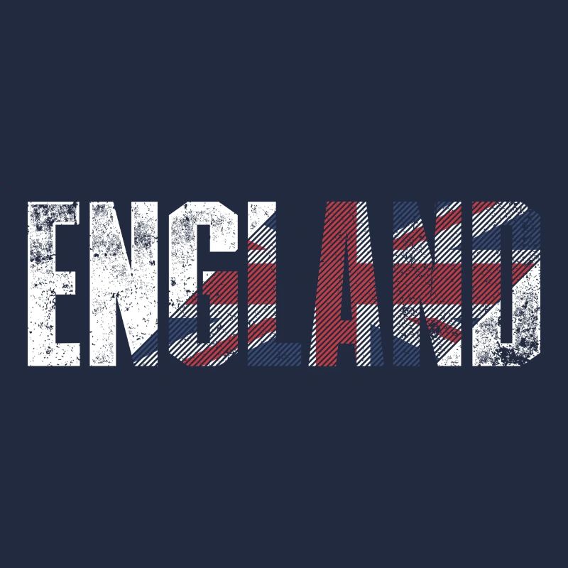 England Union Jack Typografie