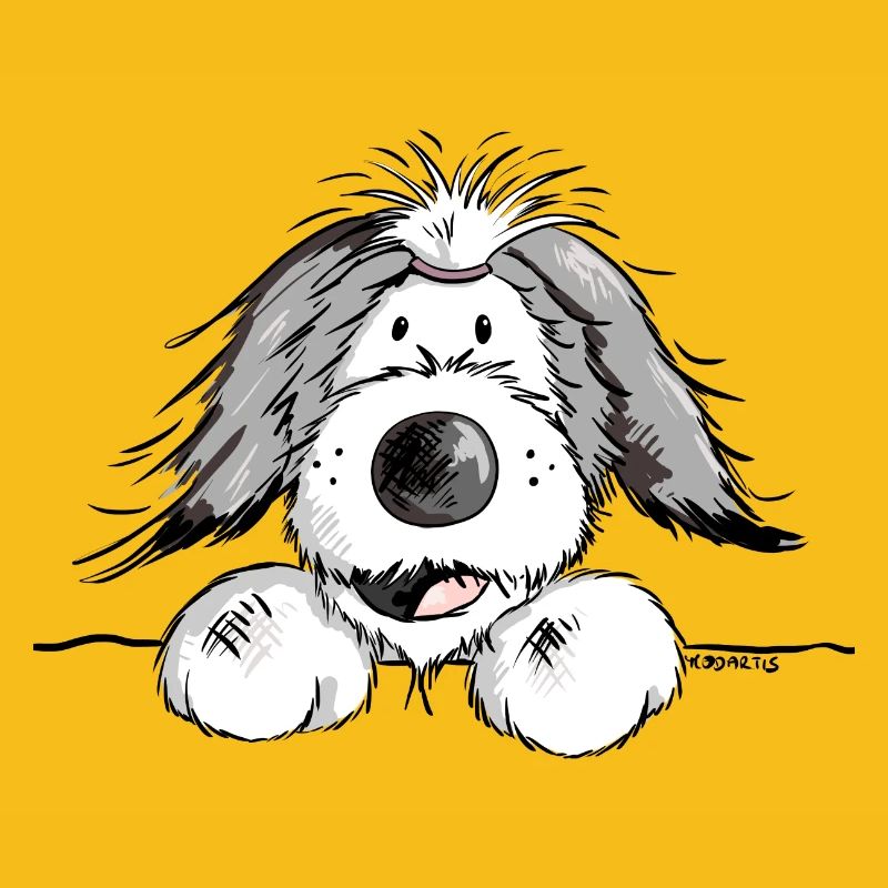 Fröhlicher Bearded Collie