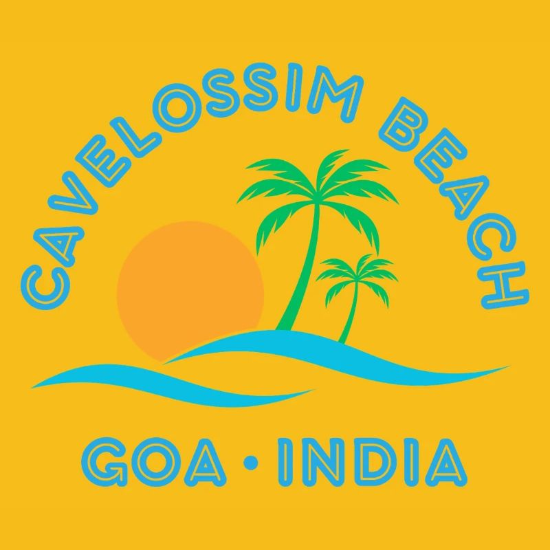 Goa Beach Sunset Palms