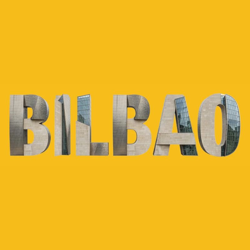BILBAO – Typographie architecturale moderne