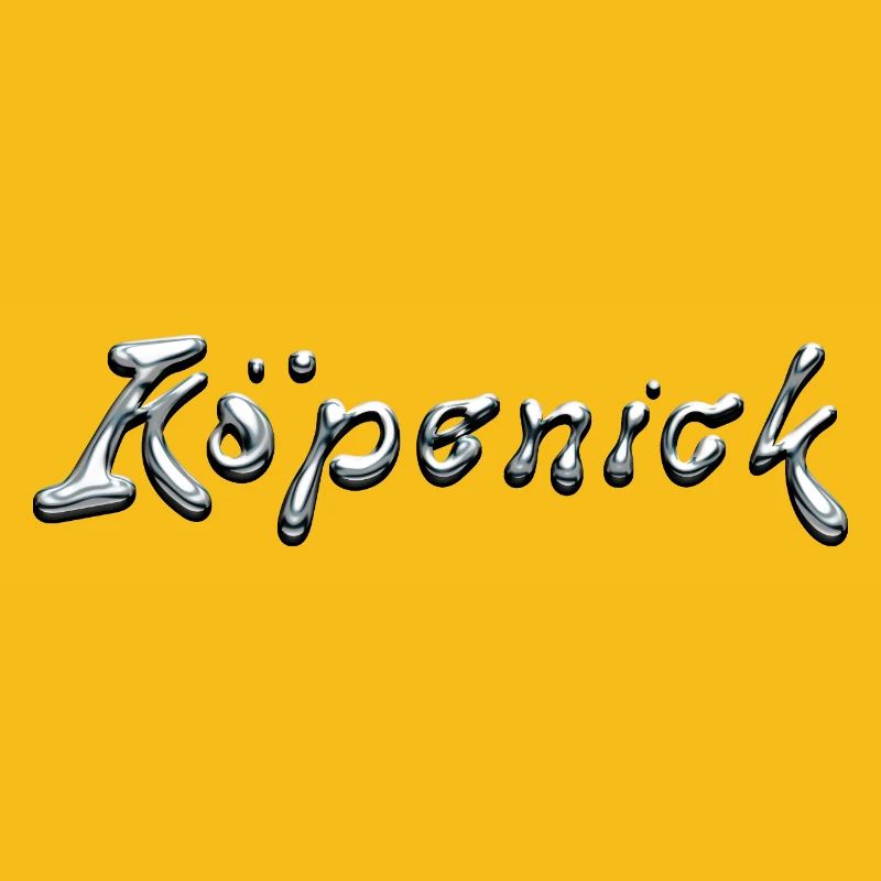 Köpenick Liquid Chrome Typography