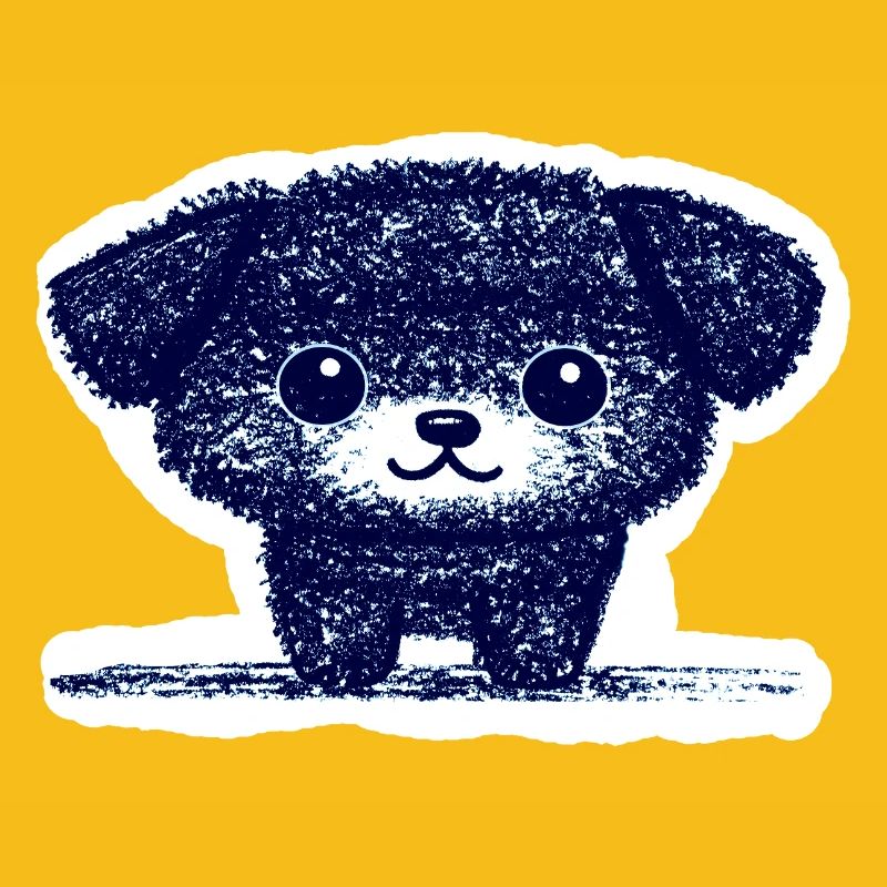 Winziges Hündchen (Blau)