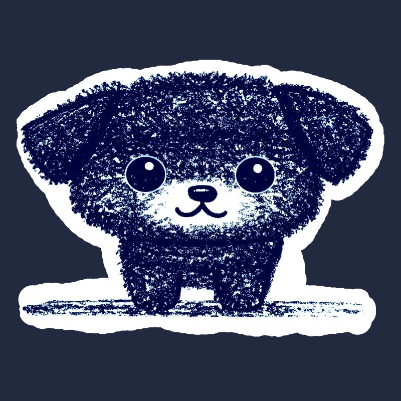 Winziges Hündchen (Blau)