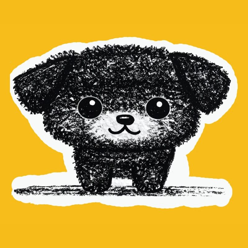 Winziges Hündchen (Grau)