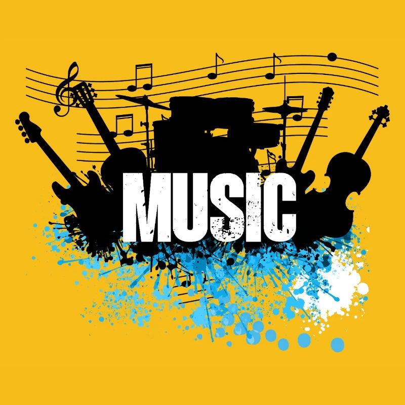 Music Splash Grunge-Typografie