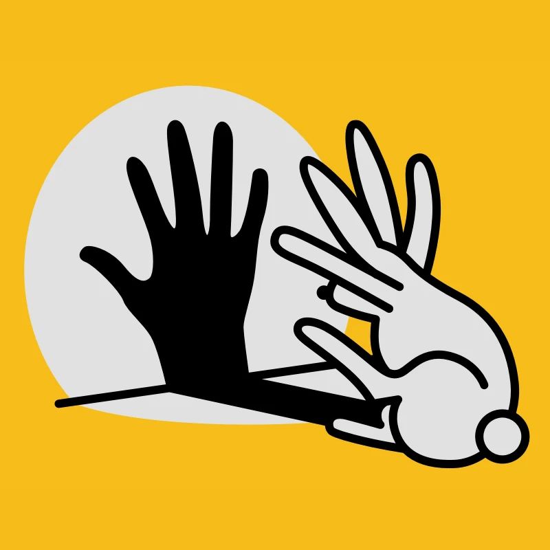 lapin d'ombre de main 2 clr
