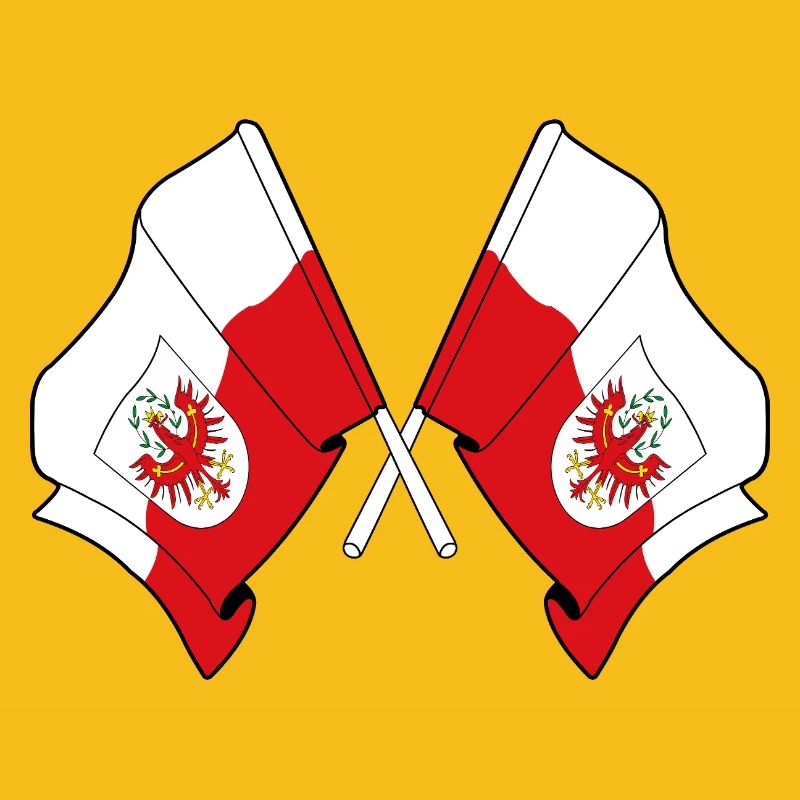 Drapeaux croisés du Tyrol