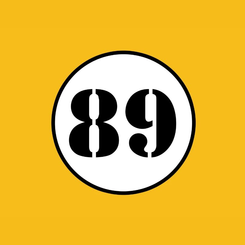 NUMBER 89 eighty nine birthday gift