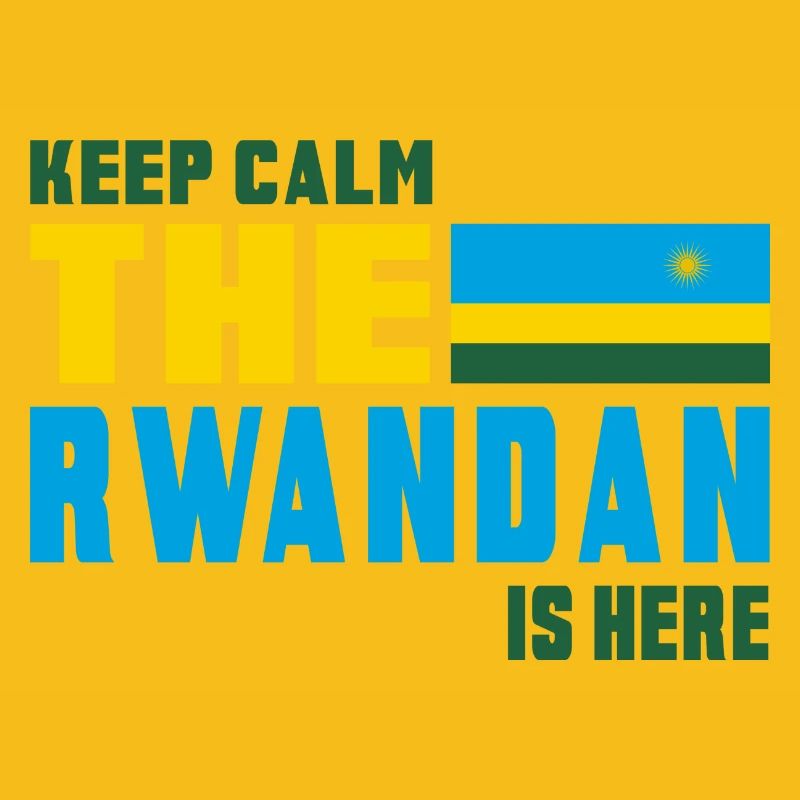 Design drapeau Rwanda Keep Calm