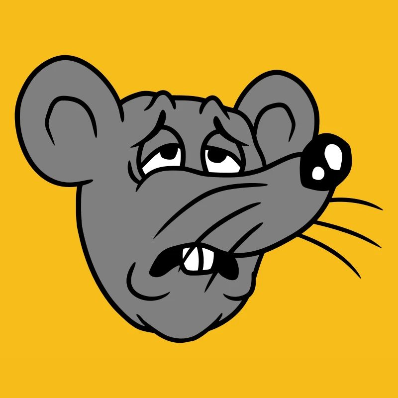 Mouse exhausted sad desperately tired suffering sweet