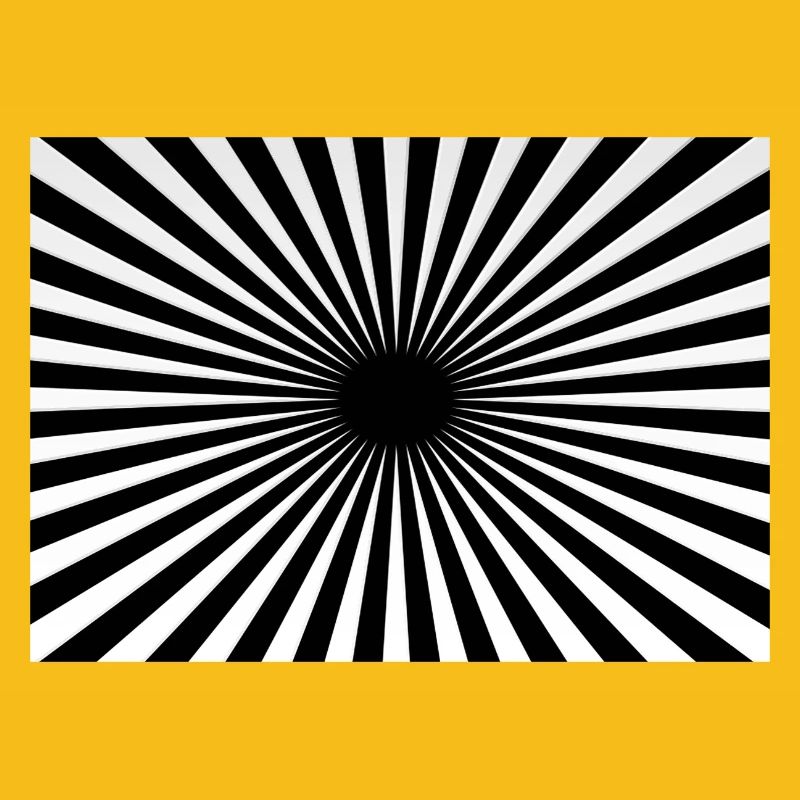 Hypnotic Centered Radial Rays