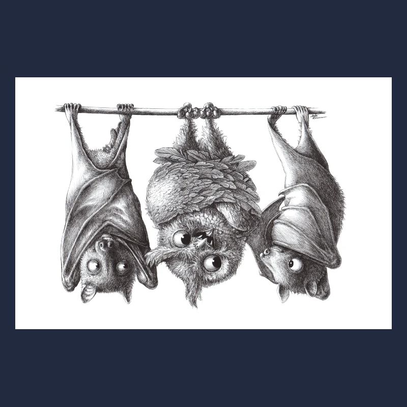 Vampireule und Fledermäuse