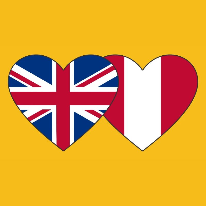 Angleterre Pérou Drapeau du Cœur