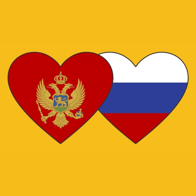 Monténégro Drapeau de la Russie