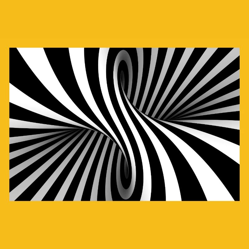 Illusion Spirale Noir Blanche