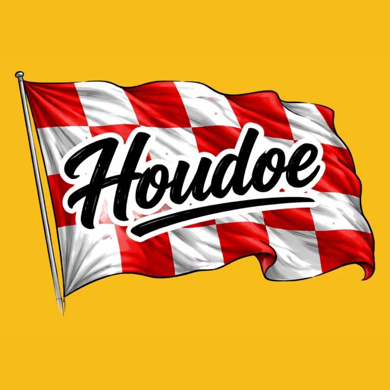 Brabant-Flagge mit Houdoe schwenken