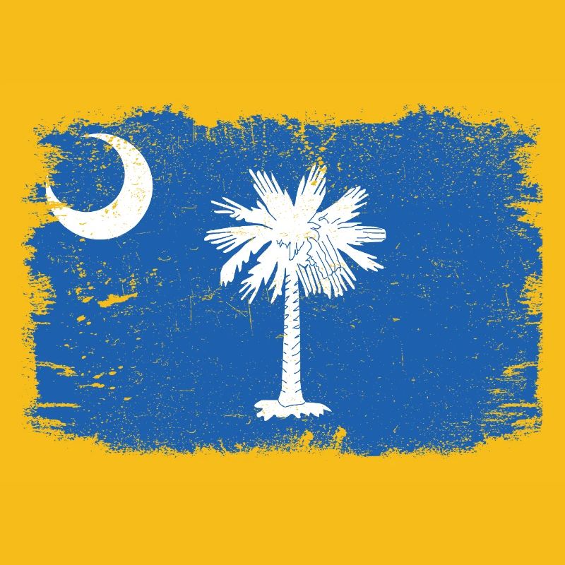 Drapeau de Caroline du Sud vieilli
