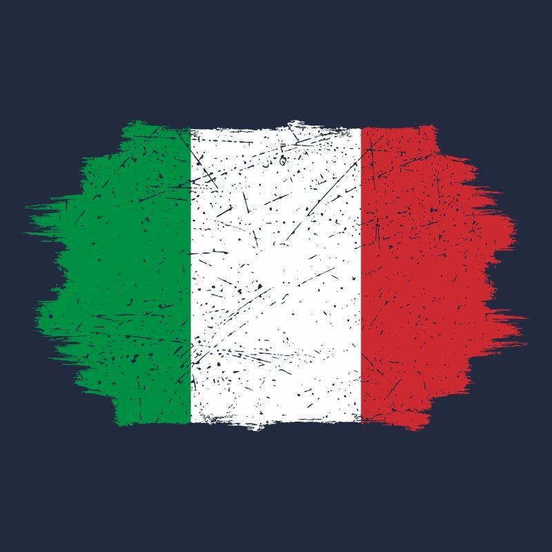Drapeau italien coup de pinceau