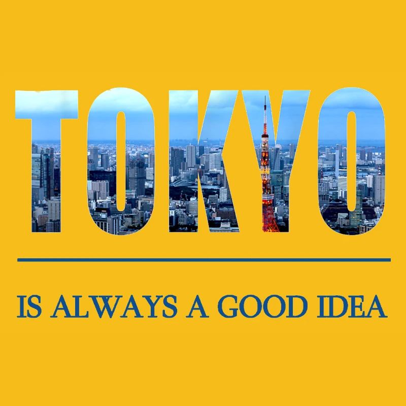 Tokyo Skyline Schriftzug – Immer eine gute Idee