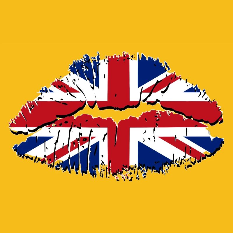 Pop Art Union Jack Lips