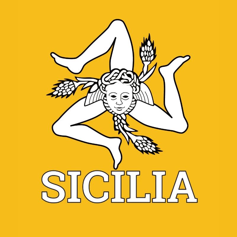 « Drapeau sicilien » - Sicile, Sicilia
