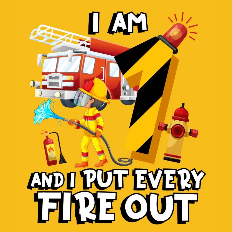 Fire engine firefighting I am 1 year old,