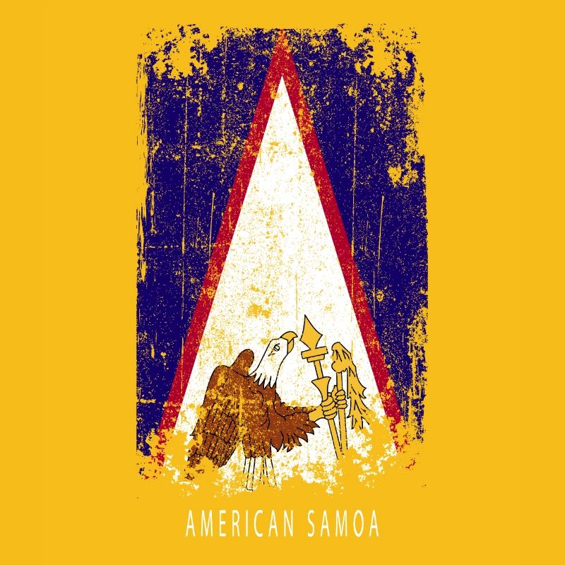 Souvenir avec le drapeau des Samoa américaines