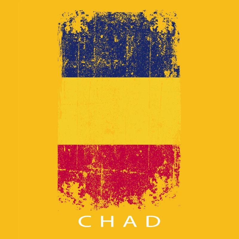 Souvenir avec le drapeau du Tchad