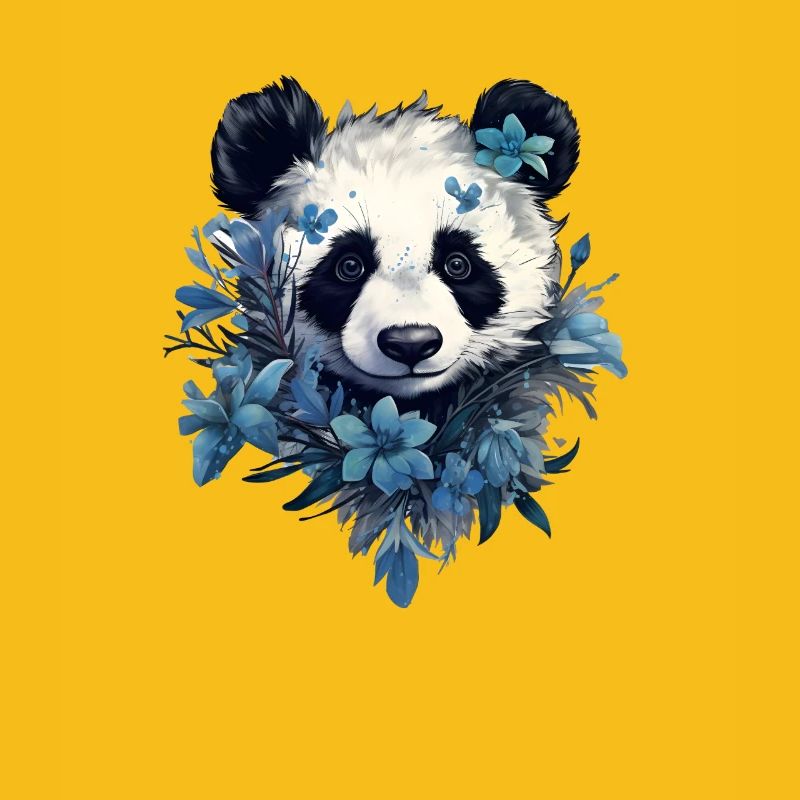 Panda Flower Design