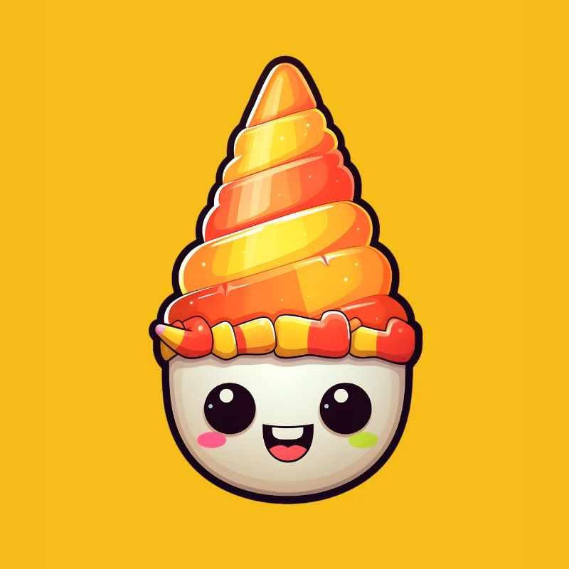 Candy Corn Halloween Kawaii