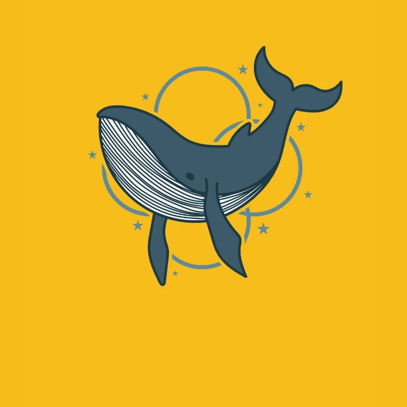 mignon baleine bleue eau de l’océan